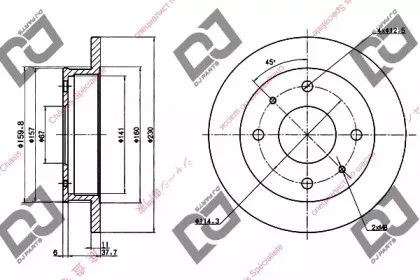 Тормозной диск DJ PARTS купить